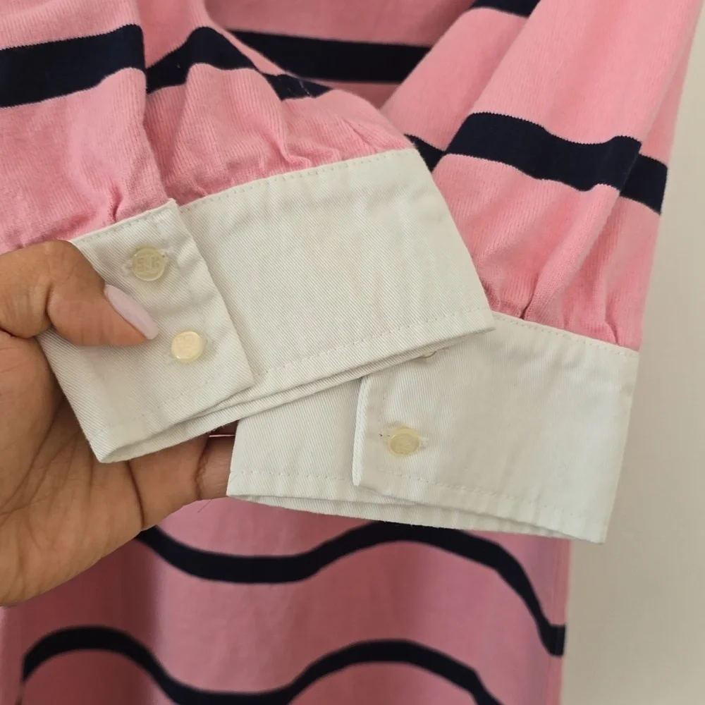 Ralph Lauren Vintage Pink Stripe Polo Dress